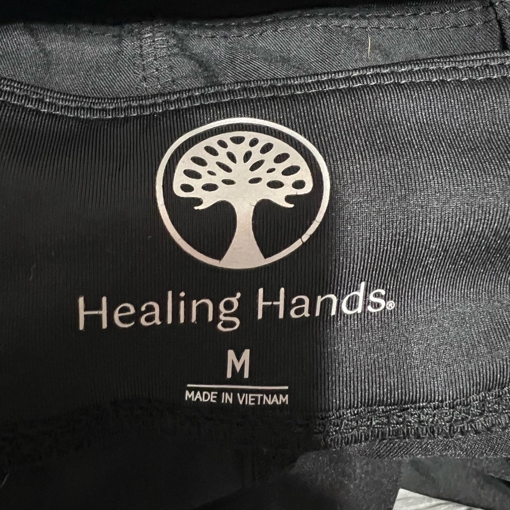 Healing Hands Black Scrub Top - Picture 4 of 4